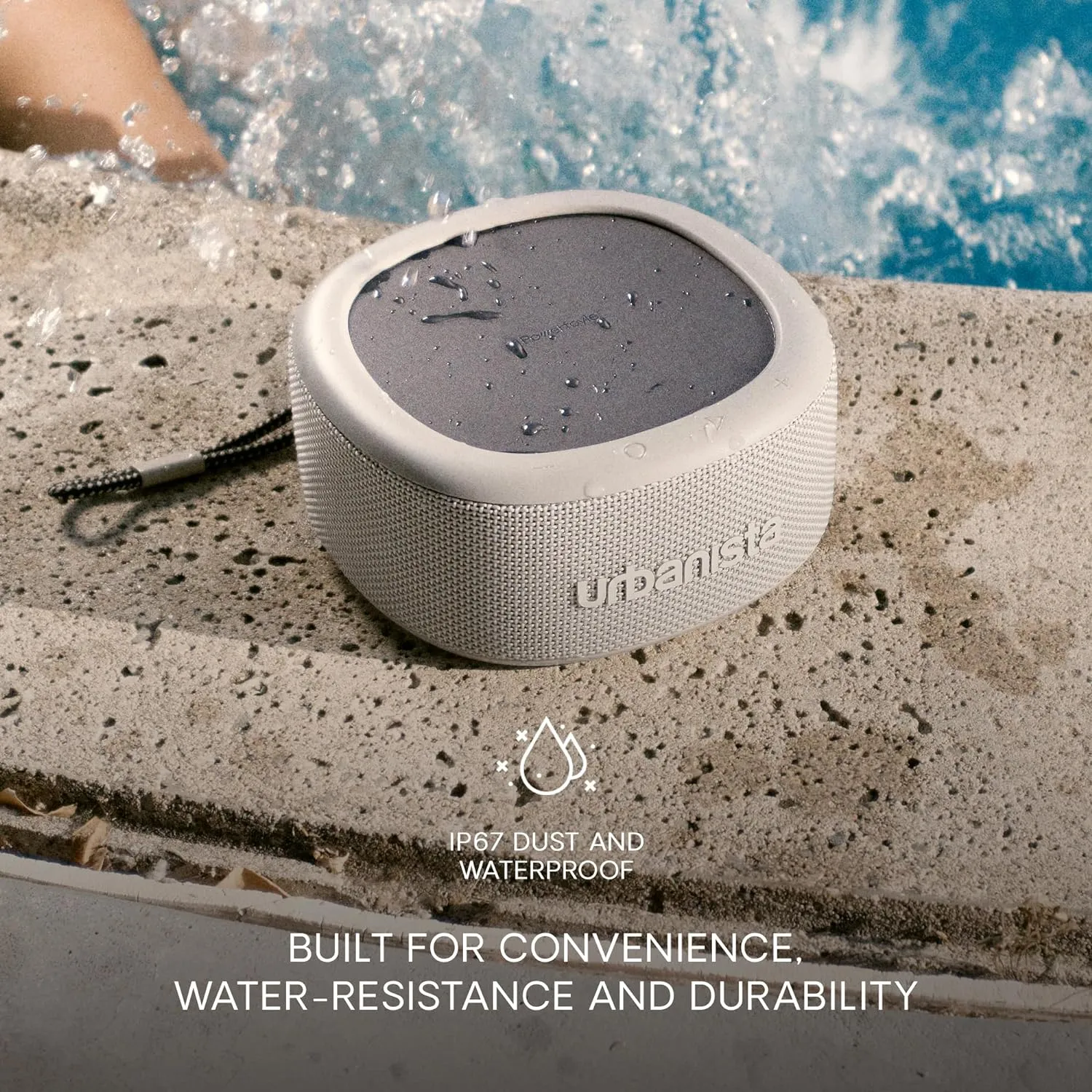 Urbanista Solar Powered Wireless Speaker with 45H Playtime - Malibu