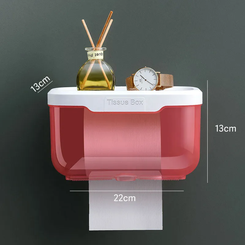 Waterproof Wall-mounted Bathroom Tissue Box, HG0109