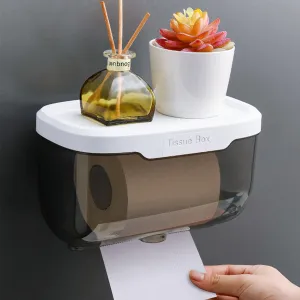 Waterproof Wall-mounted Bathroom Tissue Box, HG0109