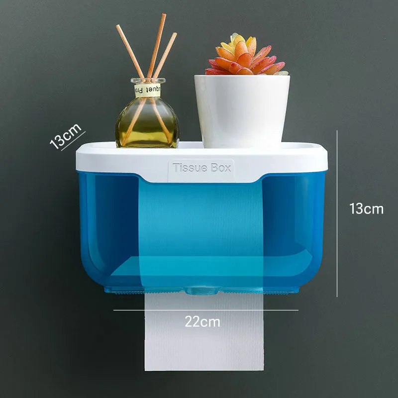 Waterproof Wall-mounted Bathroom Tissue Box, HG0109